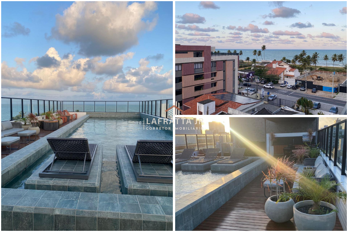 Flat no Jardim Oceania João Pessoa a poucos metros da faixa de areia, em eixo de alta procura para moradia e locação de temporada.