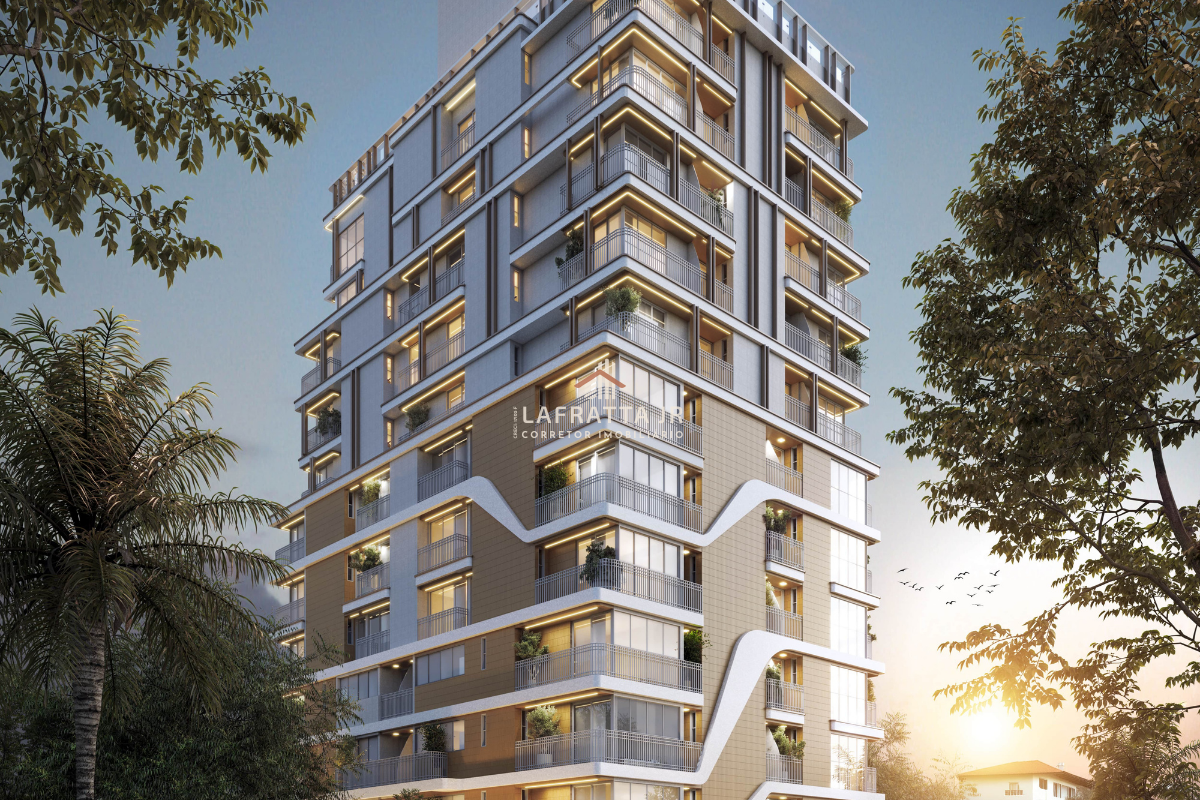 Studios entre 21 m² e 29 m². Estrutura com padrão hoteleiro. Operação pensada para alta ocupação. Entrega prevista para dezembro de 2028.